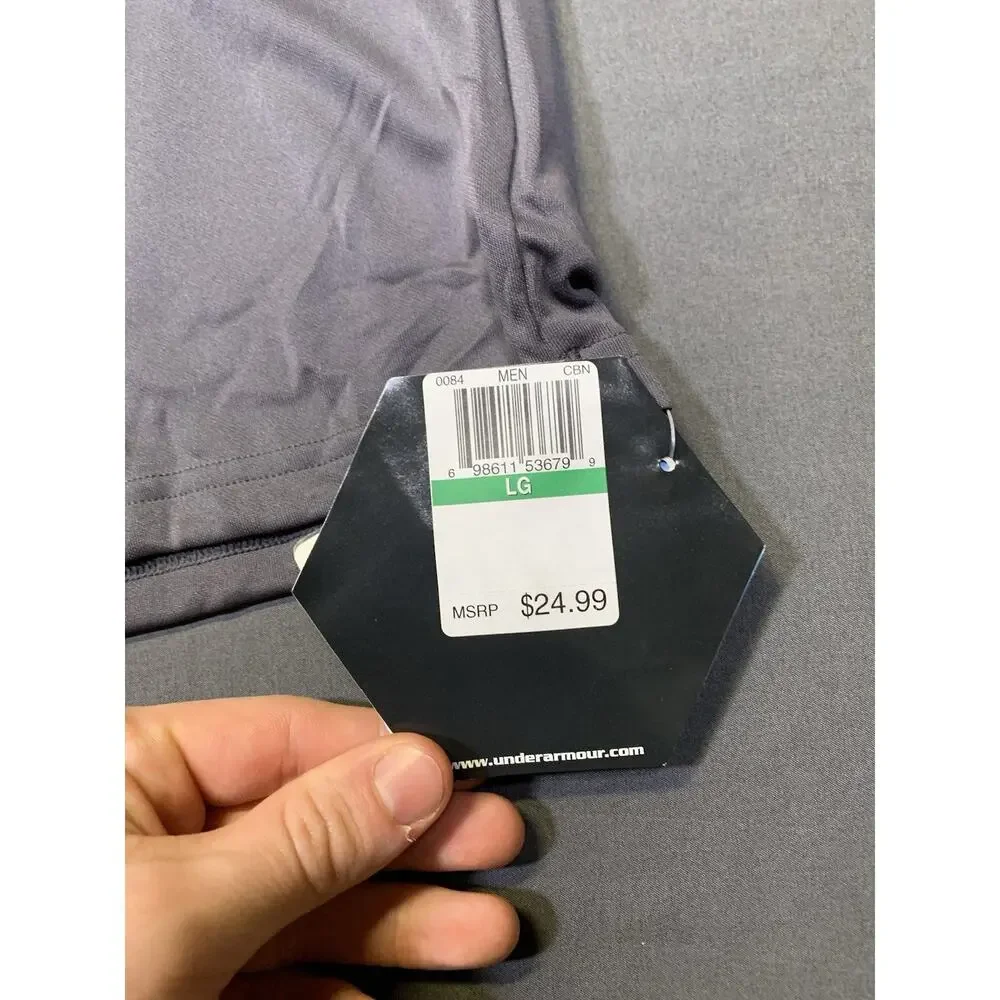 Under Armour Loose Fit Performance Apparel T-Shirt Gray Athleisure NWT 29x22 - Picture 4 of 9